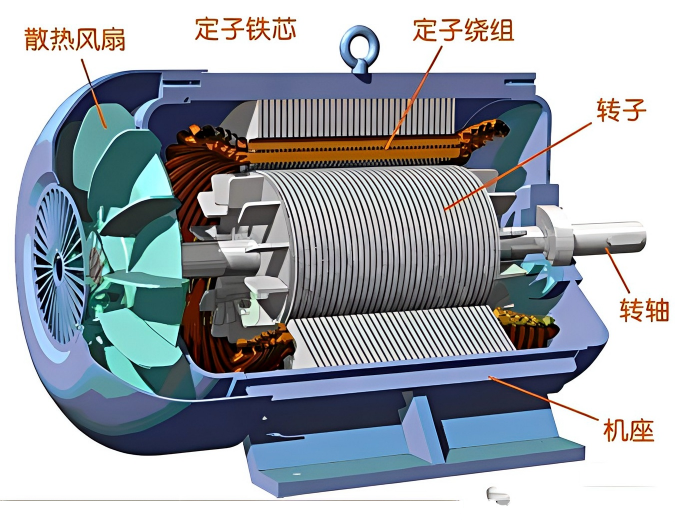 亿控智能|永磁同步电机（PMSM）原理与结构全解析：从核心组成到典型应用